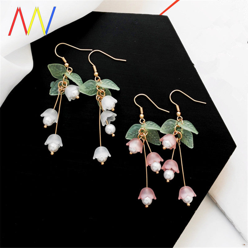 Lily Of The Valley Flower Female Earrings