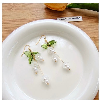 Lily Of The Valley Flower Female Earrings