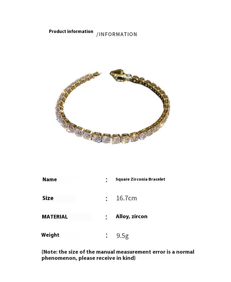 Fashion Simple Geometric Zircon Bracelet